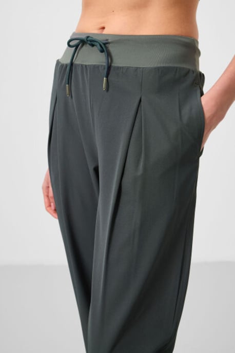 Mid-waist dunne jersey joggingsbroek met zak - Image 3