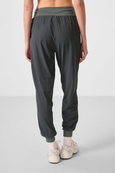 Mid-waist dunne jersey joggingsbroek met zak - Image 5