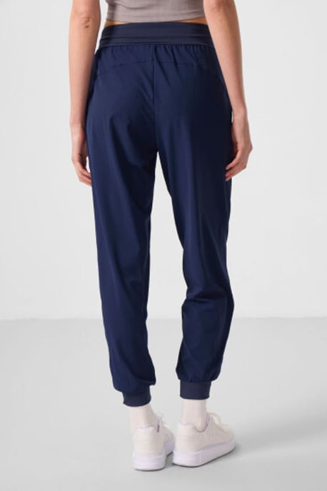 Mid-waist dunne jersey joggingsbroek met zak - Image 6