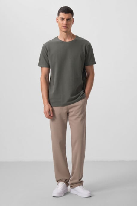 Heren Regular Fit Crew Neck T-shirt - Image 2