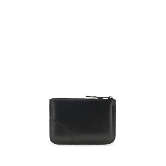 Comme Des Garçons Svart Kalvskinn Bos Taurus Plånbok - Image 2