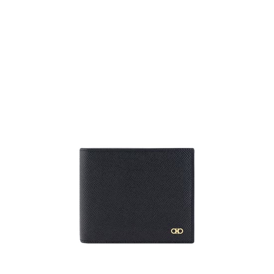Ferragamo Zwarte Kalfshuiden Bos Taurus Portemonnee - Image 1