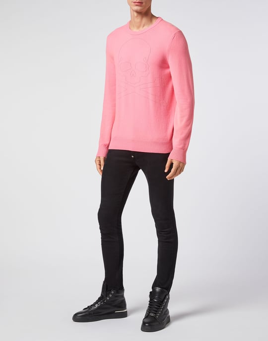 Pullover Round Neck Skull And Plein - Image 4