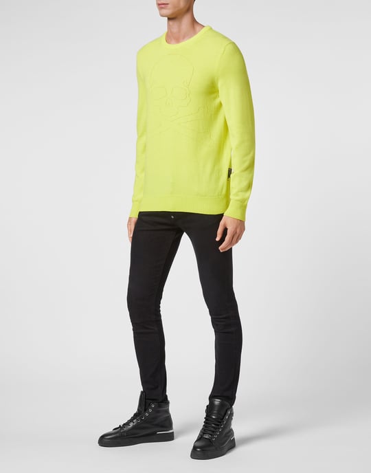 Pullover Round Neck Skull And Plein - Image 4