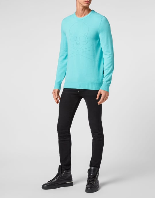 Pullover Round Neck Skull And Plein - Image 4