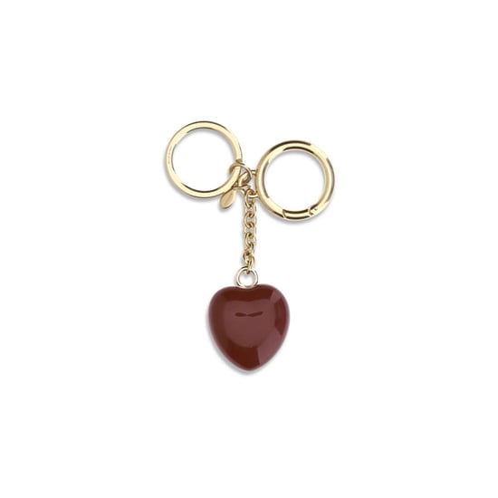 Valentino Garavani Bordeaux Messing Sleutelhanger - Image 2