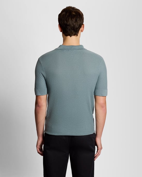 Open Collar Fijn Gebreide Poloshirt - Image 4