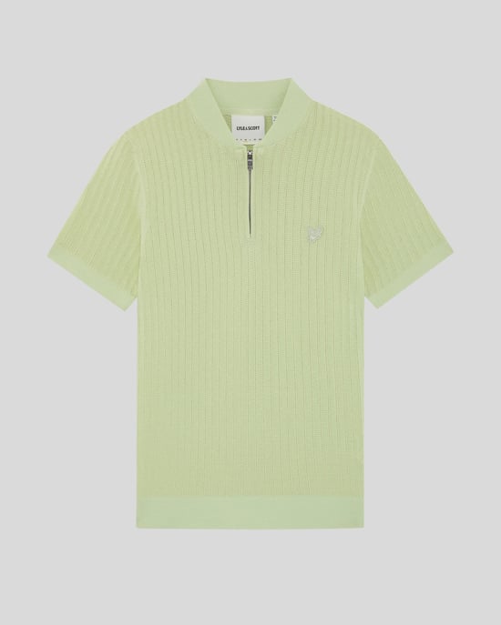 Superfijne Katoenen 1/4 Zip Gebreide Polo - Image 5