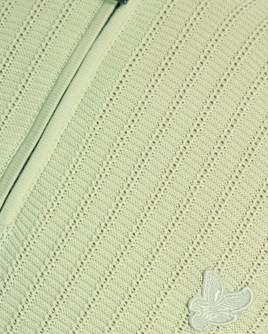 Superfijne Katoenen 1/4 Zip Gebreide Polo - Image 6