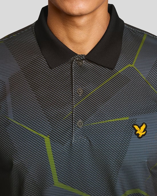 Geometrisk Grafisk Polo T-shirt - Image 3