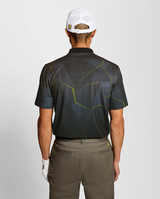 Geometrisk Grafisk Polo T-shirt - Image 4