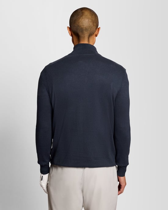 Cotton Tipped 1/4 Zip Jumper - Image 4
