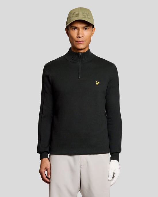 Cotton Blend 1/4 Zip Jumper - Image 1