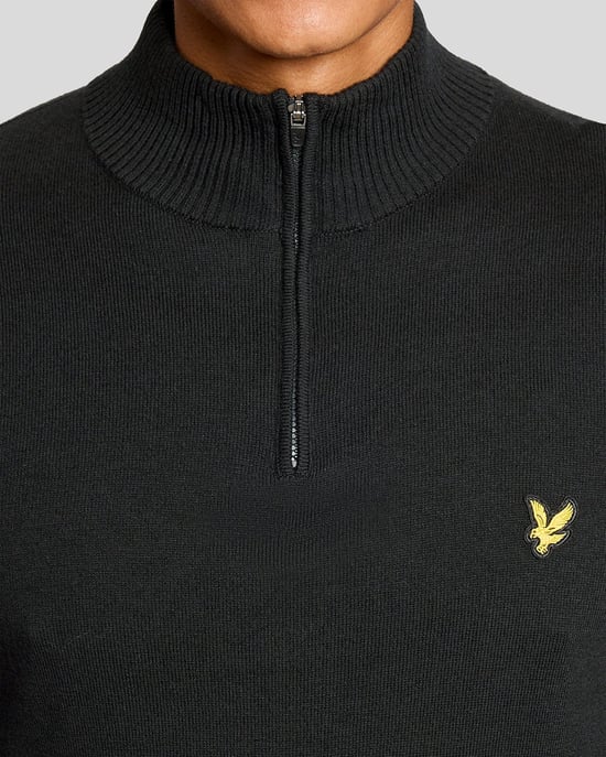Cotton Blend 1/4 Zip Jumper - Image 3