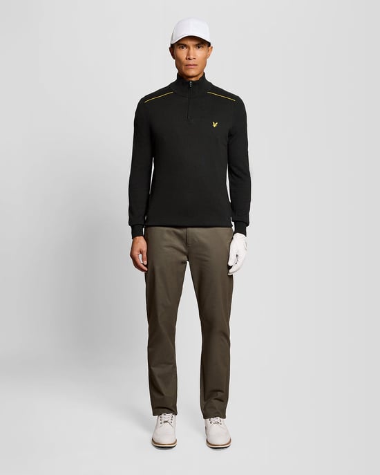 Cotton Tipped 1/4 Zip Jumper - Image 2