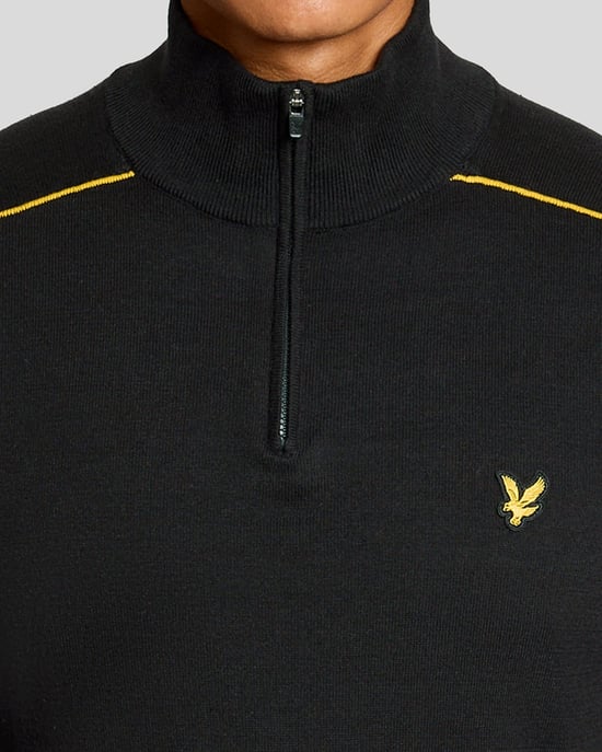 Cotton Tipped 1/4 Zip Jumper - Image 3
