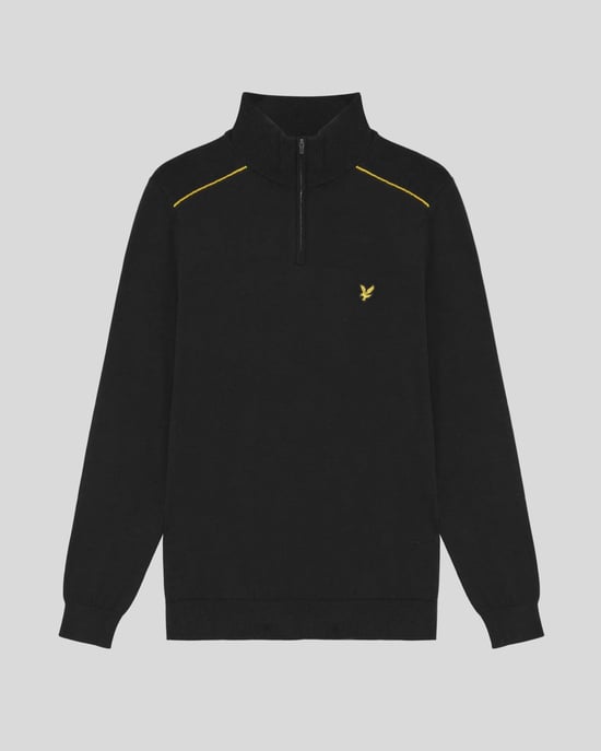 Cotton Tipped 1/4 Zip Jumper - Image 5