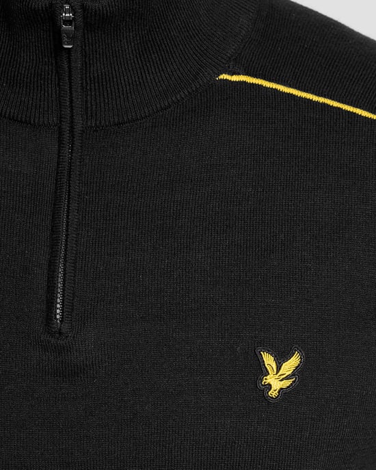 Cotton Tipped 1/4 Zip Jumper - Image 6