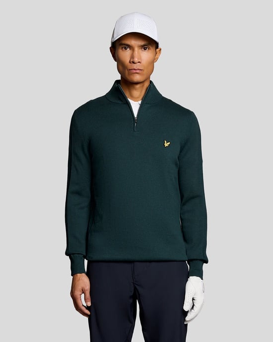 Cotton Blend 1/4 Zip Jumper - Image 1