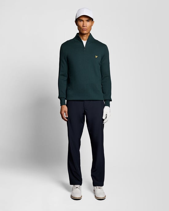 Cotton Blend 1/4 Zip Jumper - Image 2