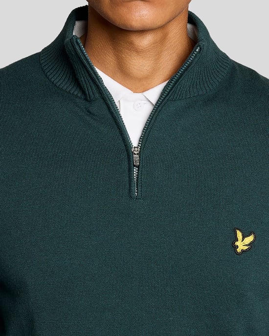 Cotton Blend 1/4 Zip Jumper - Image 3