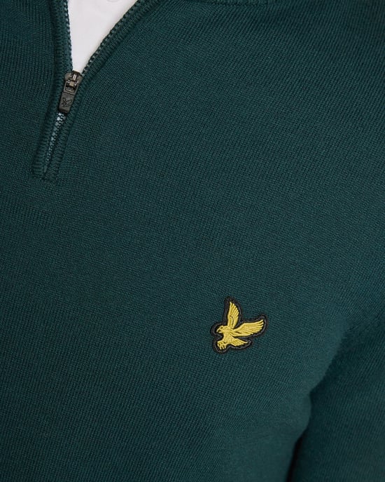 Cotton Blend 1/4 Zip Jumper - Image 6