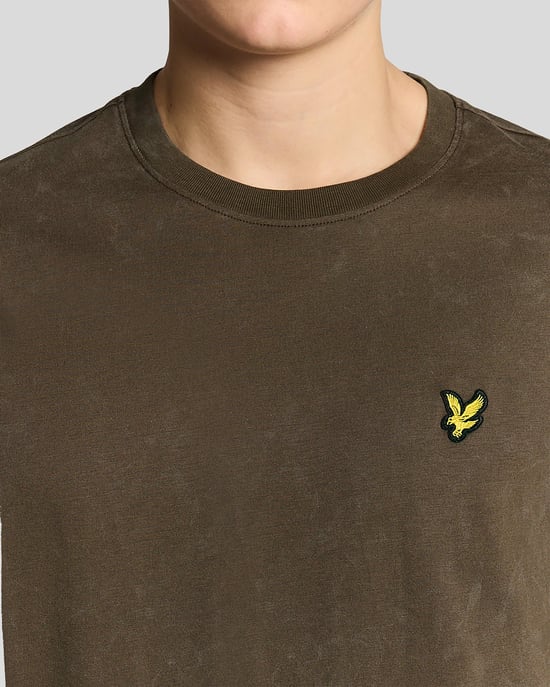 T-shirt i kraftig tvättad bomull - Image 3