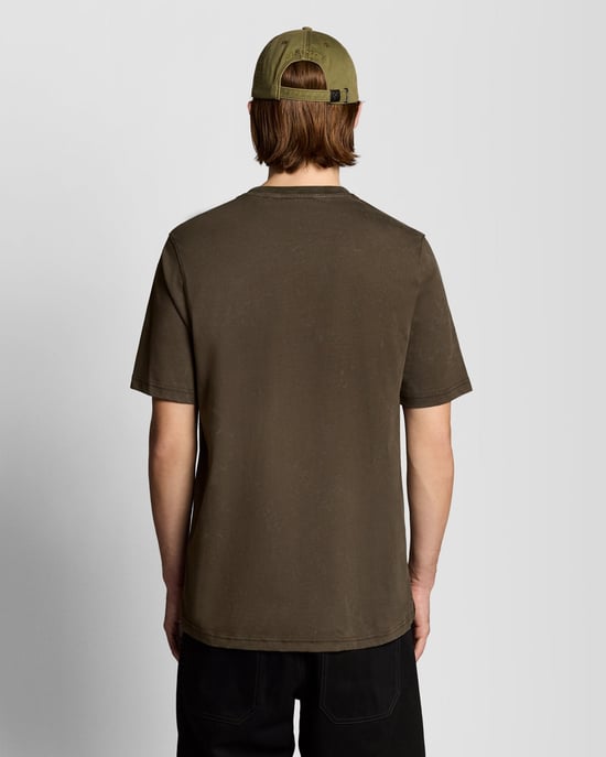 T-shirt i kraftig tvättad bomull - Image 4