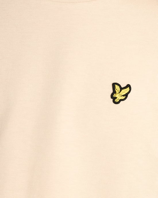 Bomulls T-shirt med Rund Halsringning - Image 5
