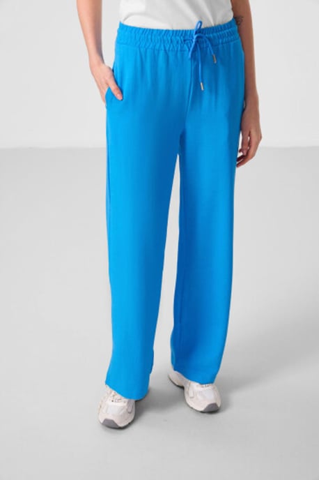 Mid-waist palazzo broek met koordjes - Image 2