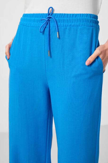 Mid-waist palazzo broek met koordjes - Image 3