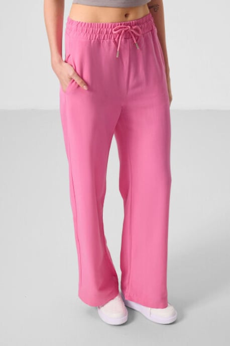 Mid-waist palazzo broek met koordjes - Image 4