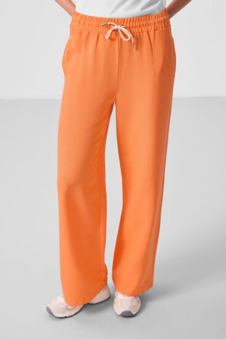 Mid-waist palazzo broek met koordjes - Image 2