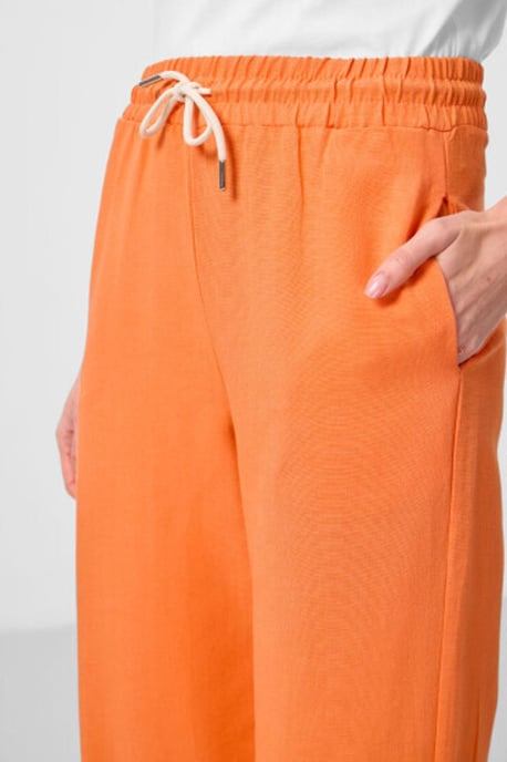 Mid-waist palazzo broek met koordjes - Image 3
