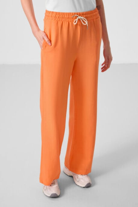 Mid-waist palazzo broek met koordjes - Image 4