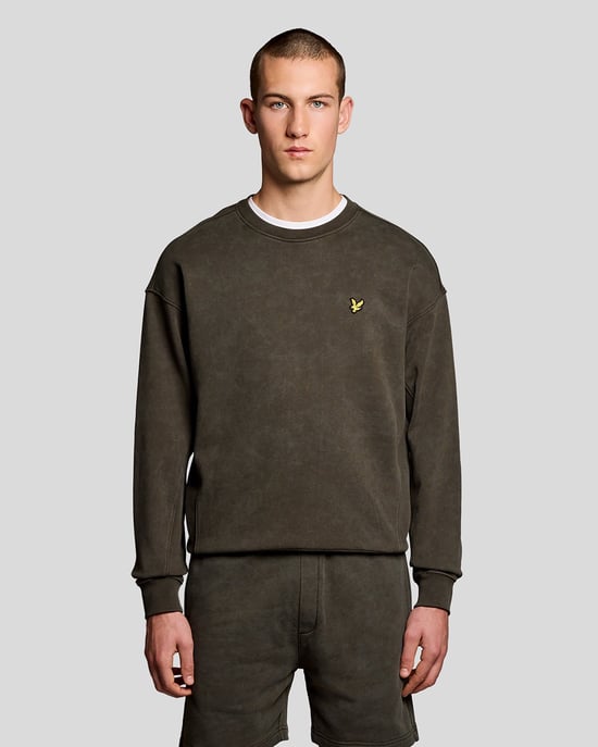 Heavy Wash Cotton Sweatshirt - Image 1