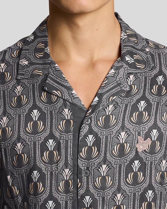 Korte Mouwen Botanische Graphic Shirt - Image 3