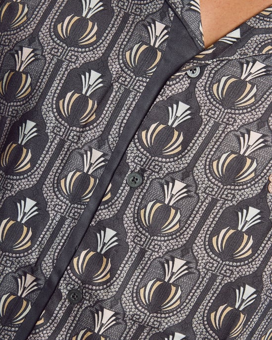 Korte Mouwen Botanische Graphic Shirt - Image 6