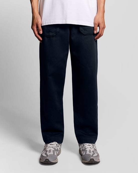Rechthoekige Linnenmix Broek - Image 1