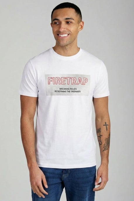 Multi 3 Pack Regular Fit Cotton Crew T-Shirts - Image 4