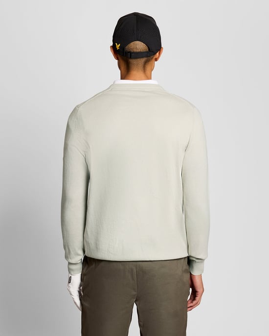 Cotton Blend V-Neck Jumper - Image 4