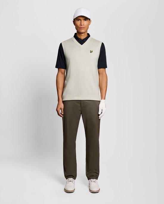 Lightweight Knitted V-Neck Vest - Image 2