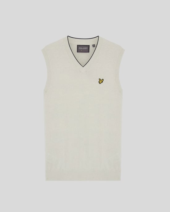 Lightweight Knitted V-Neck Vest - Image 5