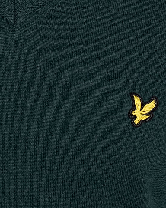 Cotton Blend V-Neck Jumper - Image 6