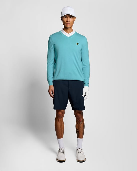 Cotton Blend V-Neck Jumper - Image 2