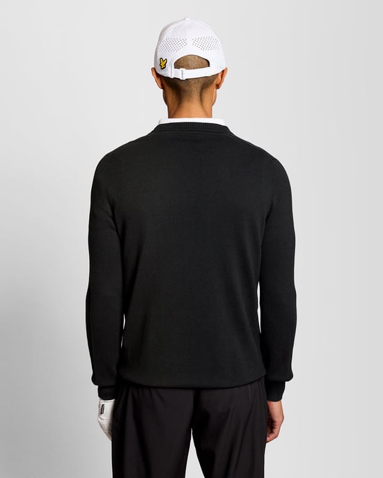 Cotton Blend V-Neck Jumper - Image 4