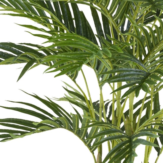 Kopu ® kunstplant kentiapalm 24 bladeren 110 cm met metaal standaard - Image 3