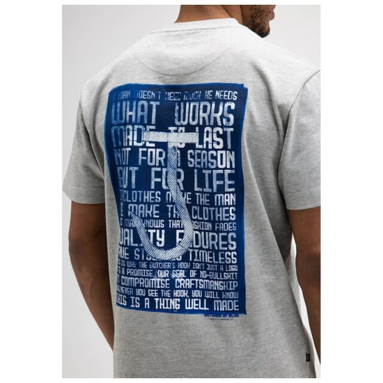Butcher of Blue Manifest loose tee grey melange - Image 3