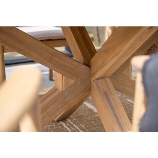 Garden Impressions Urania tafel ovaal 220x115 cm acaciahout met white wash - Image 3