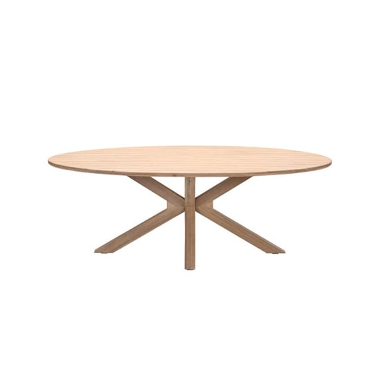 Garden Impressions Urania tafel ovaal 220x115 cm acaciahout met white wash - Image 4